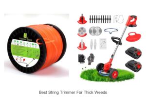 Best String Trimmer For Thick Weeds That Leaves No Mess!