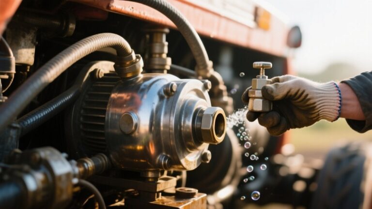bleeding tractor hydraulic system