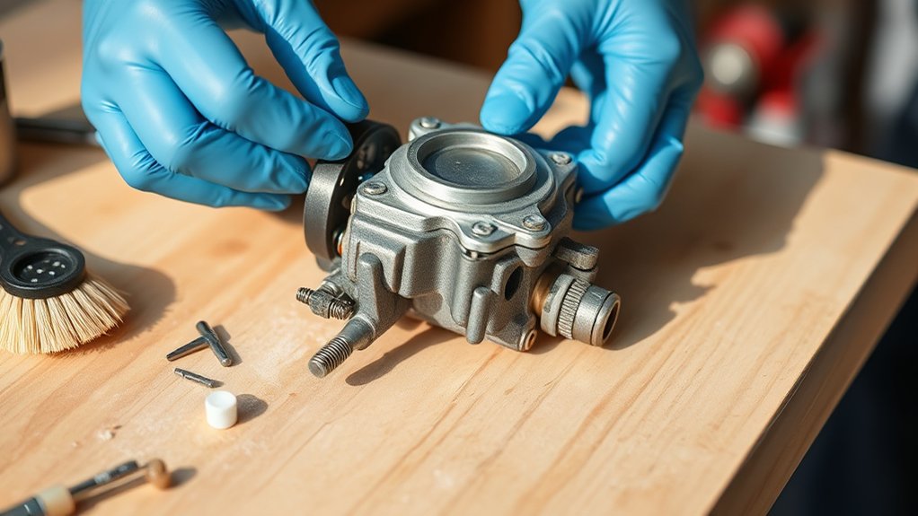 clean and inspect carburetor