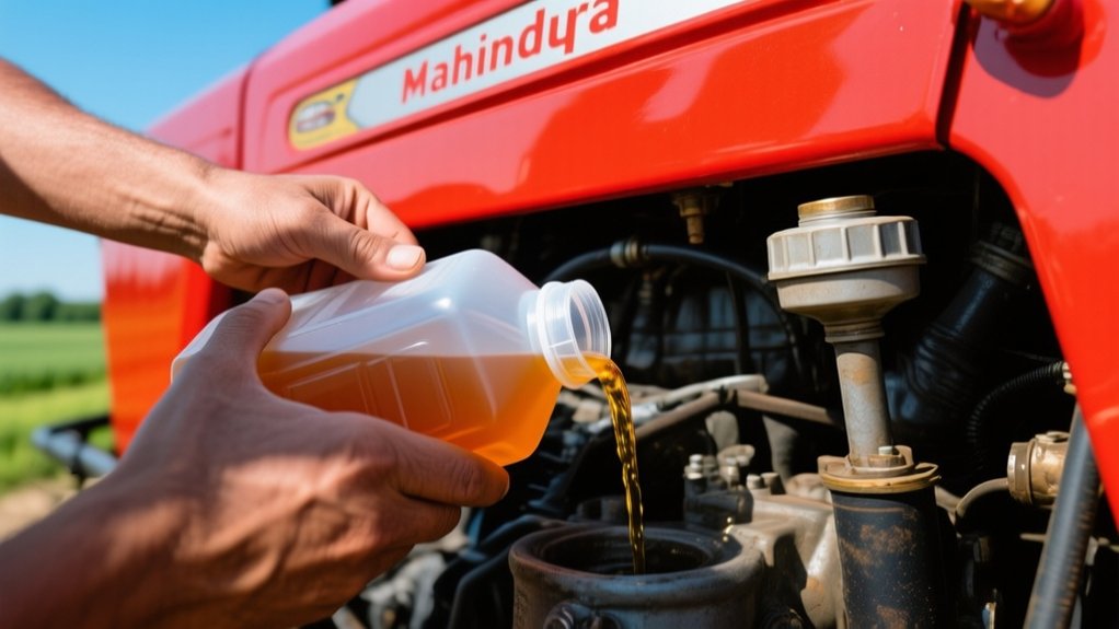 fill hydraulic fluid properly