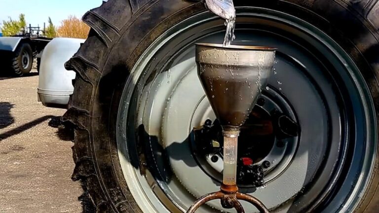 fill tractor tires safely
