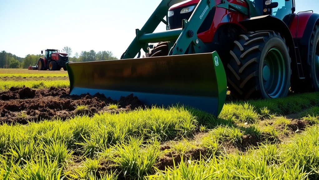 gradually level with tractor
