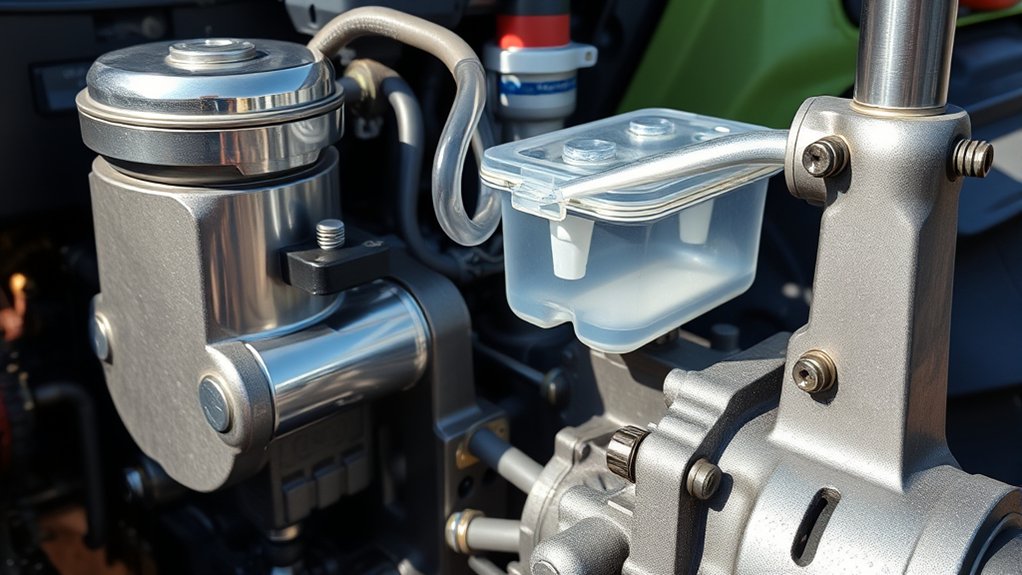 hydraulic components enable steering