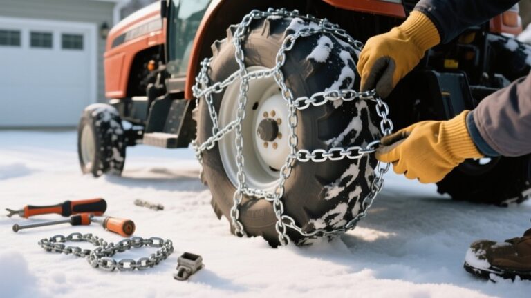 installing snow chains correctly