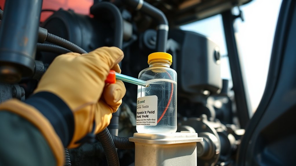 locate and check fluid