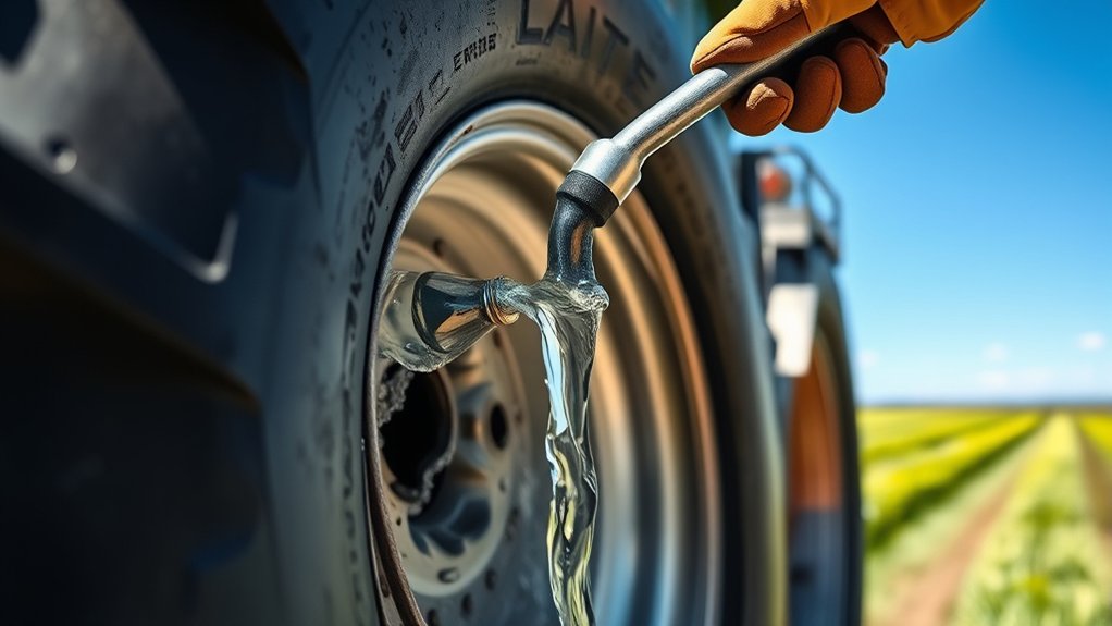 maintain water filled tires properly
