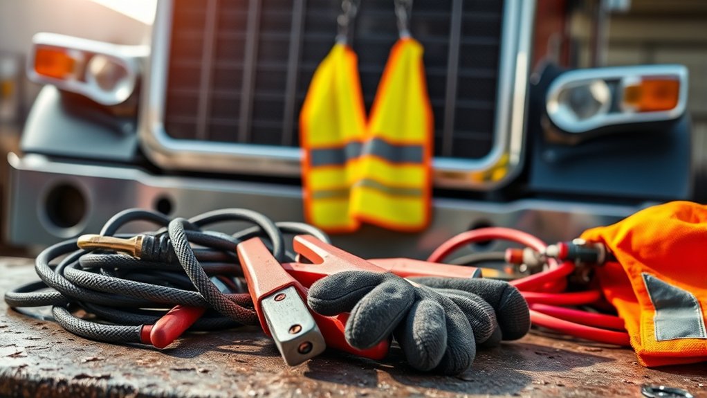 safety gear and tools