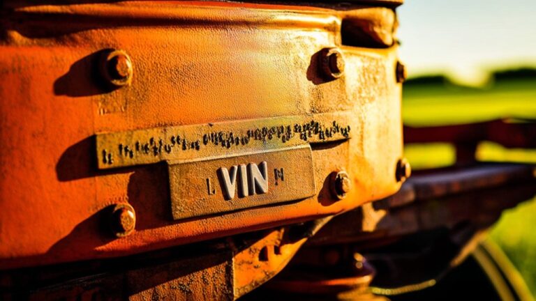 tractors typically have vins
